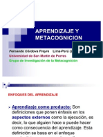 Aprendizaje y Metacognicion