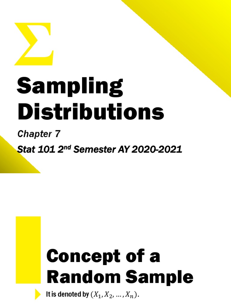 Chapter 7 - Sampling Distributions | PDF | Normal Distribution ...