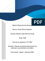 Determinación de Proteinas y Oscurecimiento Enxzimatico - Puerto Muñoz Alejandro.