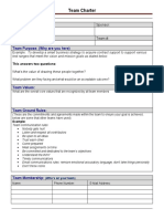 Team Charter Template