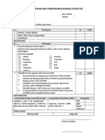 Formulir Deteksi Dini Coronavirus Disease