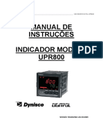 Manual de Instruções Indicador Modelo UPR800