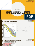 Usulan Geoheritage Daerah Sarolangun, Provinsi Jambi Bahan UTS