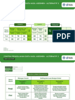 Contoh Pengolahan Data Hasil Asesmen - Alternatif 2