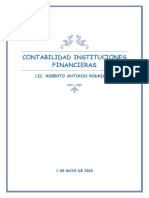 Contabilidad Instituciones Financieras: Lic. Roberto Antonio Rodriguez