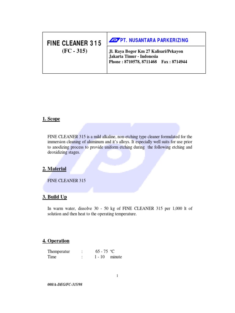 FC - 315 | PDF