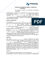 Modelo de Contrato de Cesion de Credito y Derechos Litigiosos