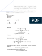 Conexión de banco de condensadores para mejorar el factor de potencia de un motor trifásico