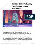 El Caos en Un Concierto de Bad Bunny Desata Una Investigación Contra Ticketmaster en México - RT