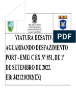 Viatura militar desativada aguardando desfaçamento