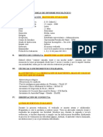 Modelo de Informe Psicológico