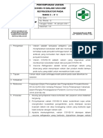 SOP Penyimpanan Vaksin Suhu 2-8oc