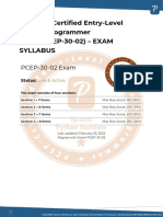 PCEP Exam Syllabus