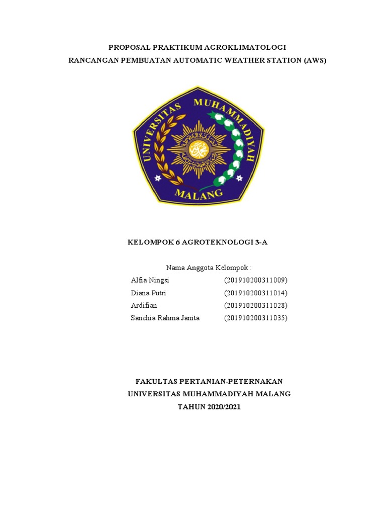 Proposal AWS - Kelompok 6 - Kelas A | PDF | Sains & Matematika | Komputer