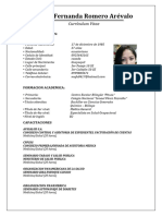 CV María Fernanda Romero Arévalo Médico General Especialista Salud Ocupacional