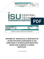 Analisis de La Respuesta de Un Reductor Buck