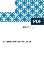 Week 3 - Egoism and Self-Interest