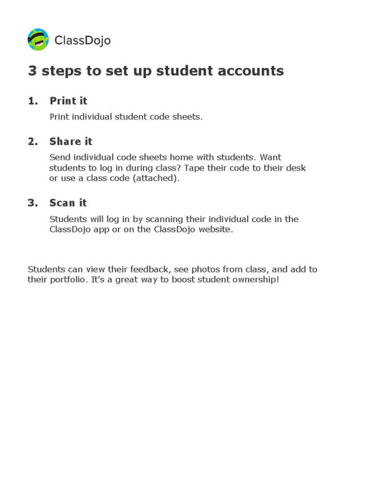 PC17802's Student Login Poster PDF Login Qr Code