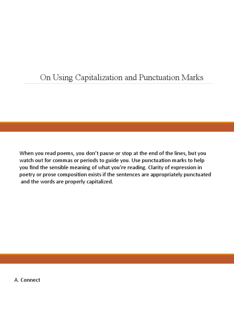 On Using Capitalization and Punctuation Marks PDF