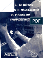 Manual de Buenas Prácticas de Manufactura de Productos Farmacéuticos