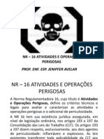 NR - 16 Atividades e Operações Perigosas