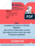 La Pandemia Del Covid-19 y La Filosofia