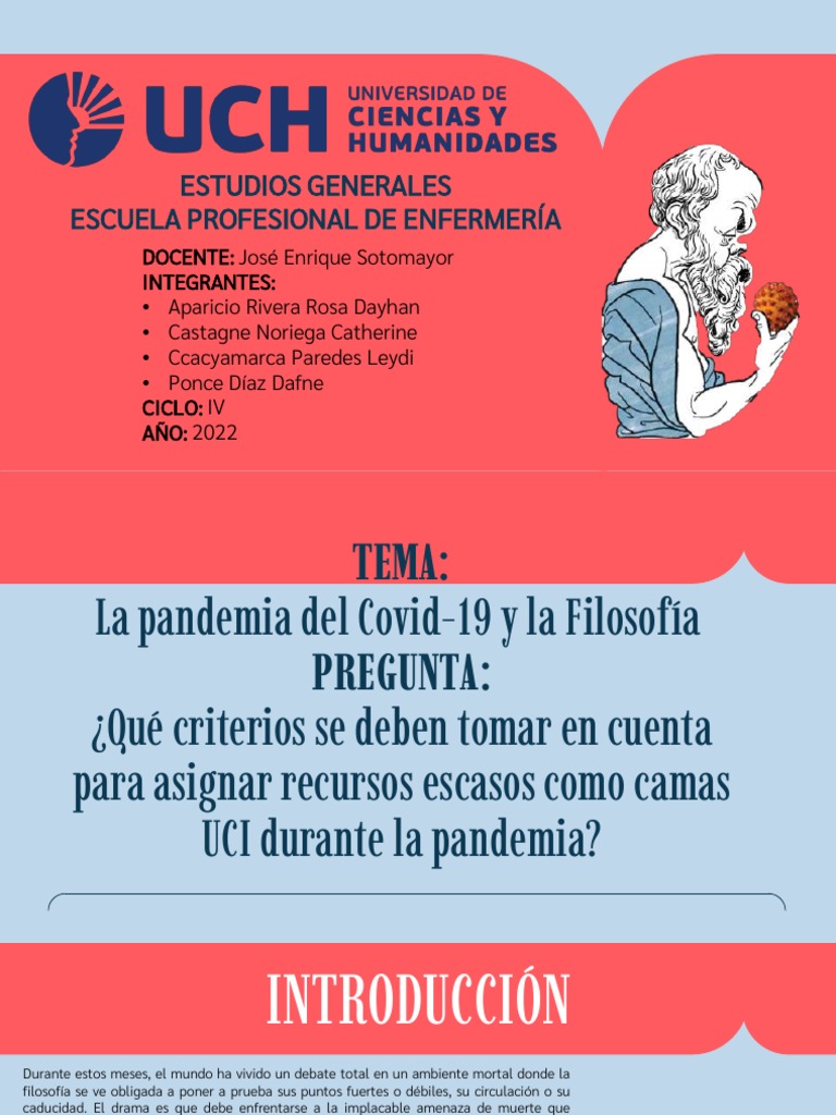 La Pandemia Del Covid-19 y La Filosofia | PDF | Unidad de Cuidados ...