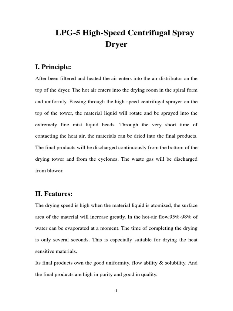 Spray Dryer PDF Chemistry Applied And Interdisciplinary Physics