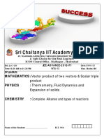 Sri Chaitanya IIT Academy JEE-Advance 2016-P1 Model QP