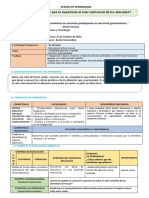 Sesión de Aprendizaje de C y T 27 - 10 - 22