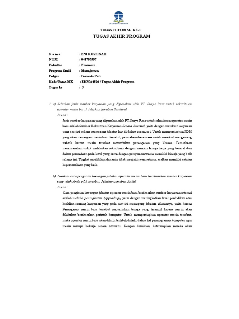 Tt3 Tap Eni Kustinah 041707597 Pdf