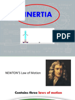 1st Law of Motion (Inertia)
