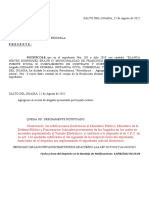 Presente:: Fecha y Hora Del Depósito en La Bandeja de Notificaciones: 12/08/2022 09:23:04