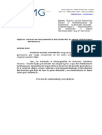 Objeto: Solicitar Decaimiento de Derecho. Llamar Autos para Sentencia