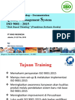 Training - IsO 9001 Ver 2015 KINO