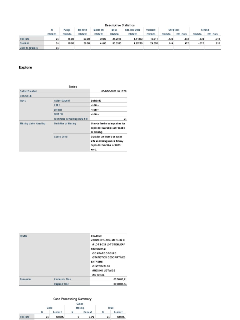 Output Dot Plot Chapter 4 Hal. 95 | PDF | Skewness | Median