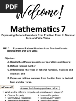 Fraction To Decimal Form and Vice Versa