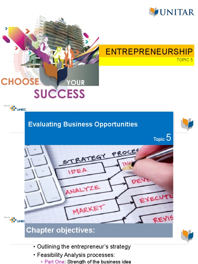 Evaluating Business Opportunities in Entrepreneurship | PDF | Startup ...