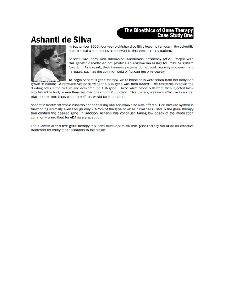 Case Studies On Gene Therapy - F.A 2 | PDF