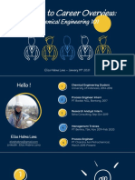 Eliza - CAP - College To Career Overview - Chemical Engineering 101