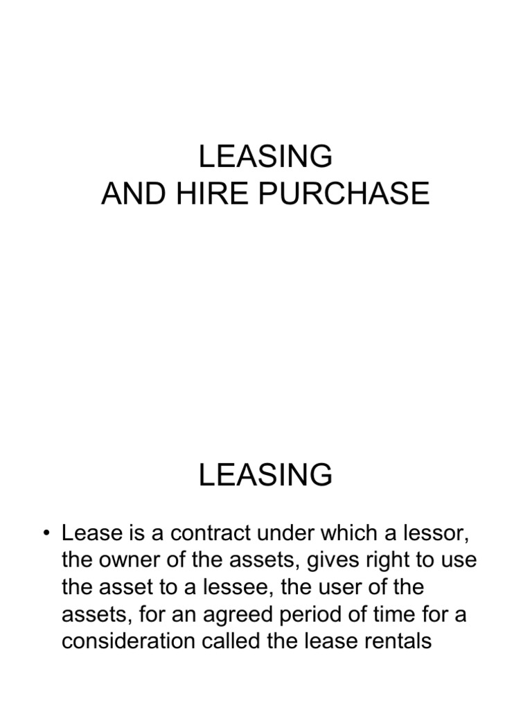ACB Leasing Overview | PDF