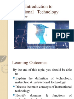 HPGD3103 - Topic 1 - Introduction To Instructional Technology - 2022