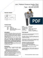 Low / Medium Pressure Duplex Filter Type: 40/160-LD/LDN: Filters - Accumulators