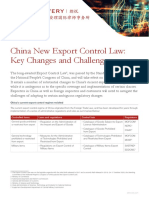 China New Export Control Law Key Changes and Challenges