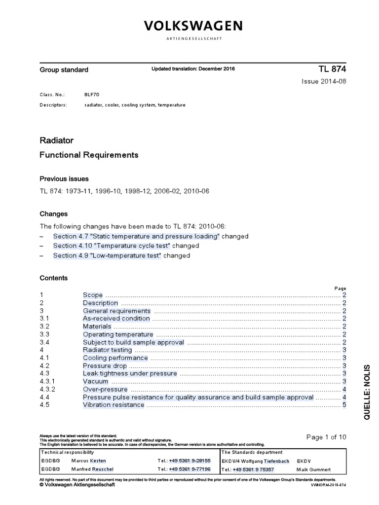 TL 874 en | PDF | Radiator | Mechanical Engineering