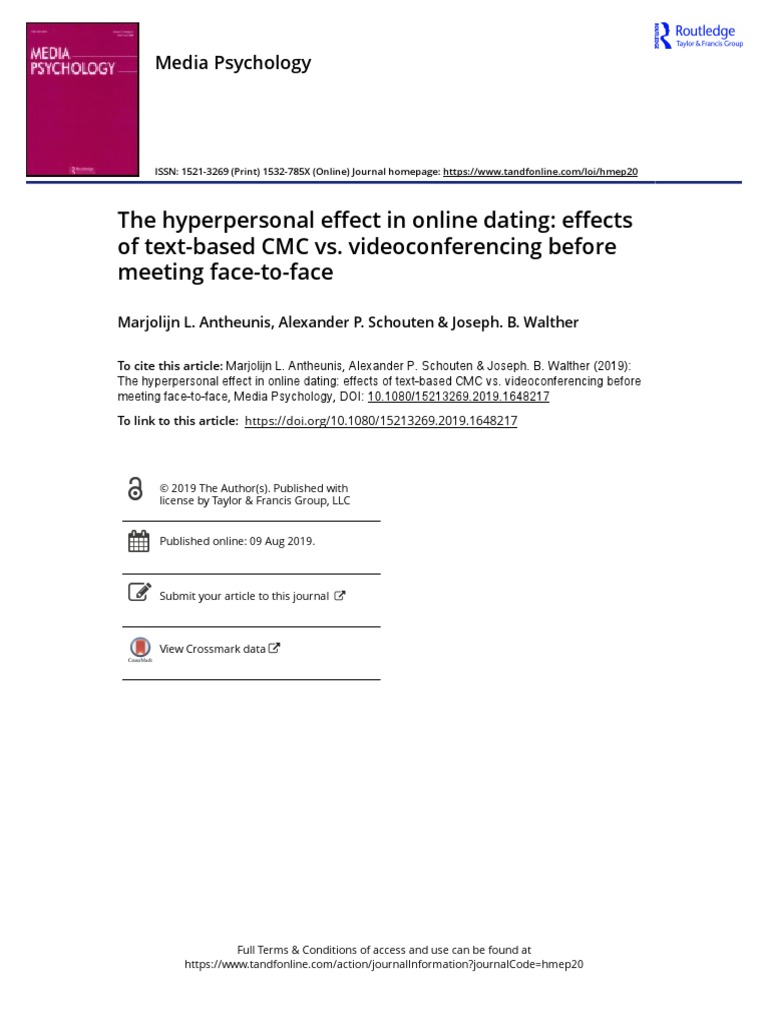 the-hyperpersonal-effect-in-online-dating-effects-pdf-communication