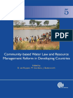 Community-Based Water Law and Water Resource Management Reform in Developing Countries (Comprehensive Assessment of Water Management in Agriculture)