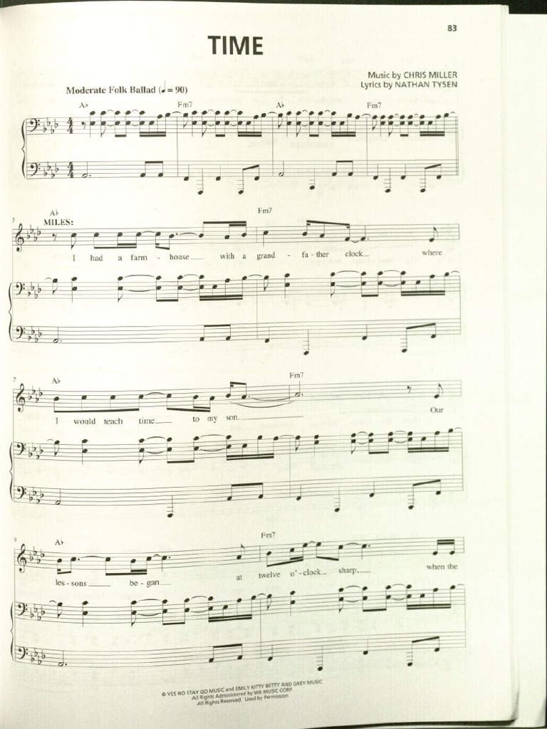 Songbook Tuck Everlasting Musical PDF