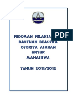 Pedoman Beasiswa 2011-2012