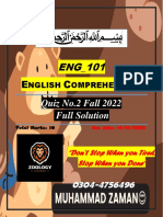 Eng101 - Quiz 2 Fall 2022 by Muhammad Zaman